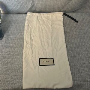 Gucci White Dust Bag